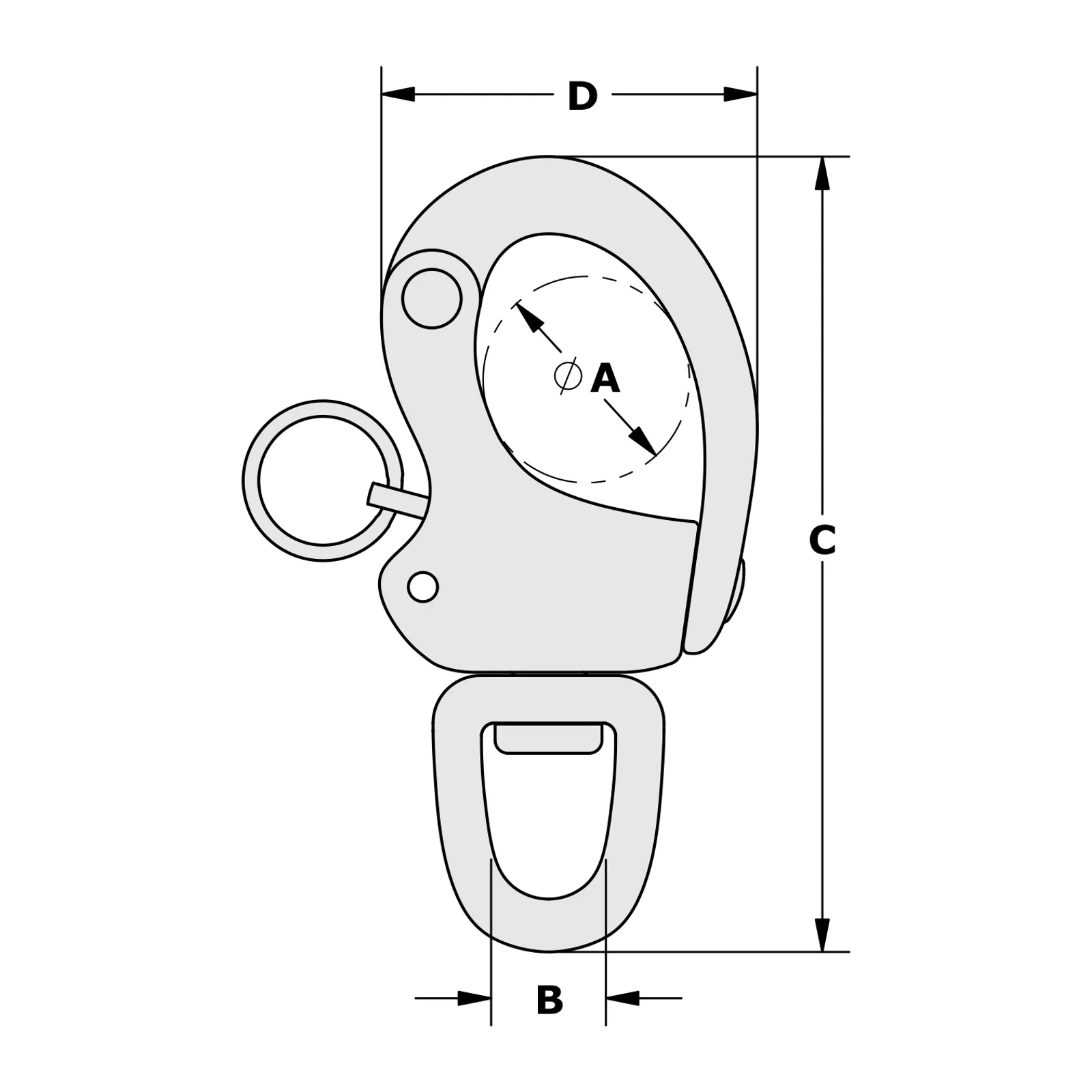 CR8 Swivel Bail Snap Shackle