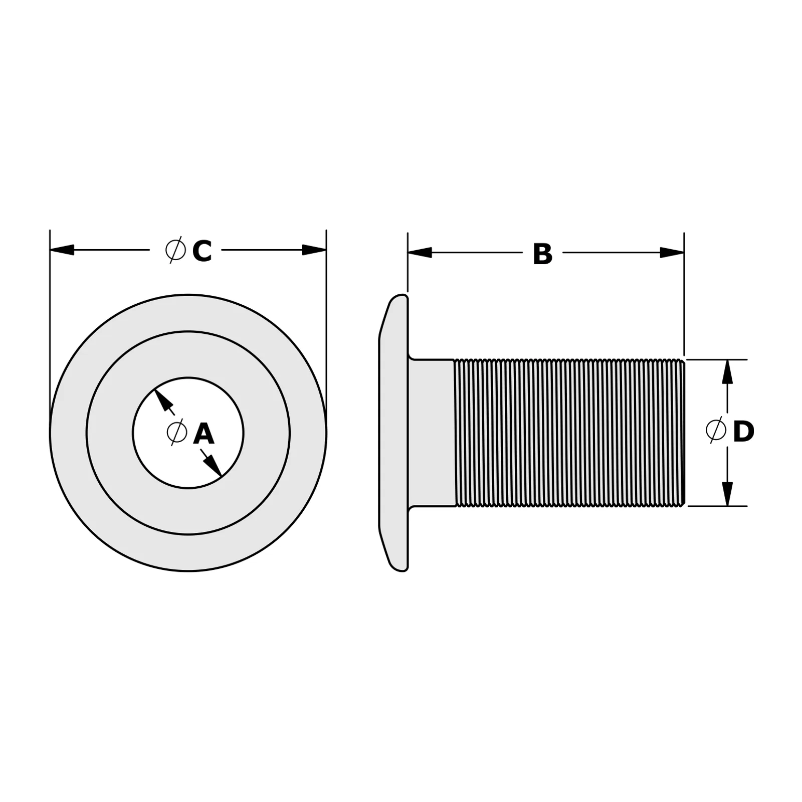 RB8-S Single Rope Bushing