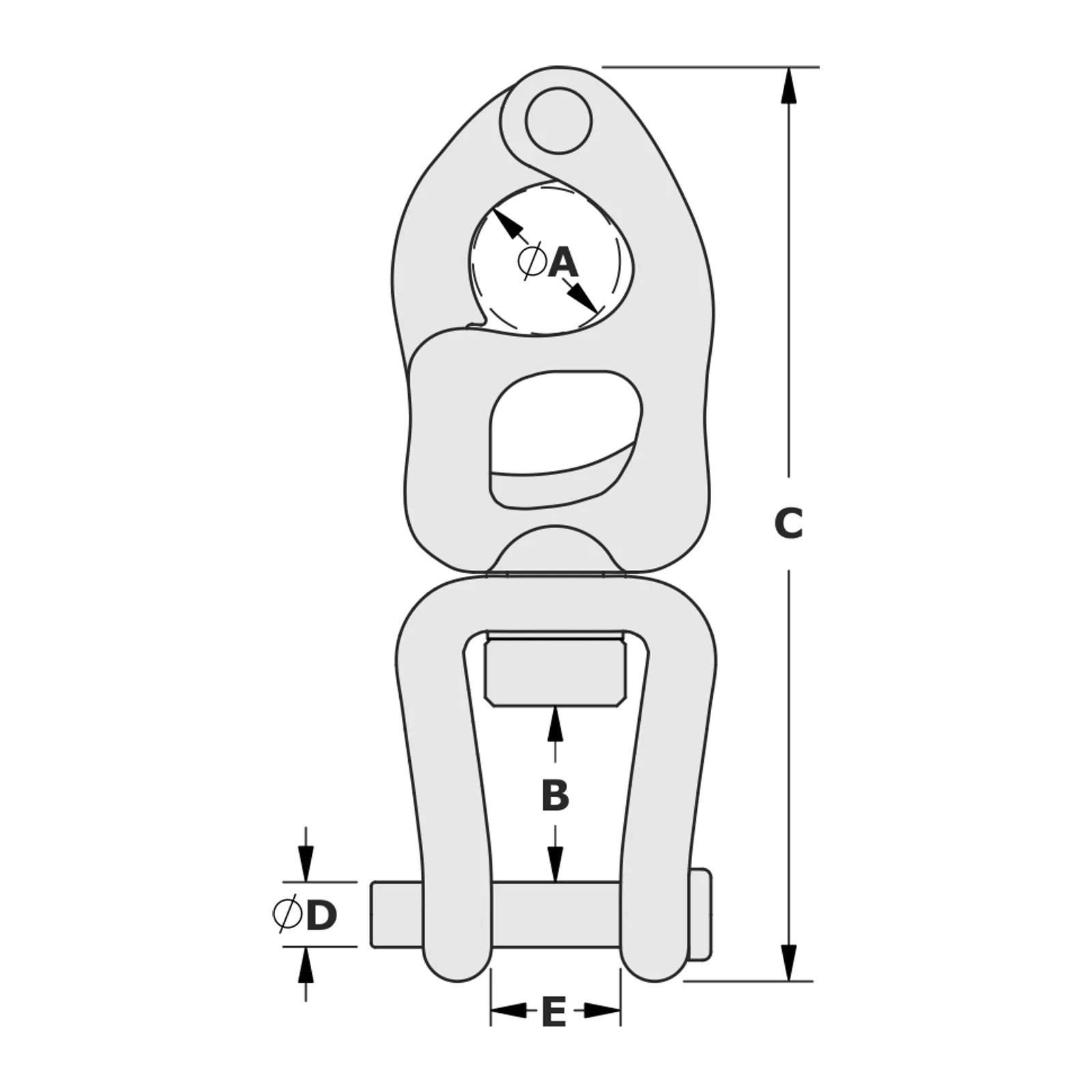 T5 Clevis Bail Trigger Snap Shackle