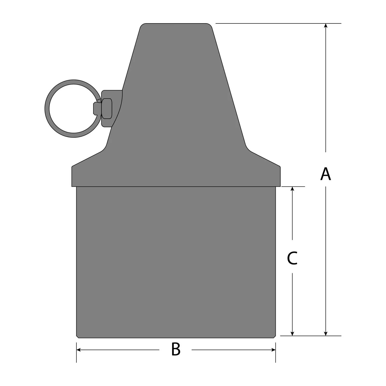 Stubbie Inboard Pole End